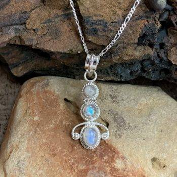 Triple Rainbow Moonstone Pendant Gle Good Living Essentials