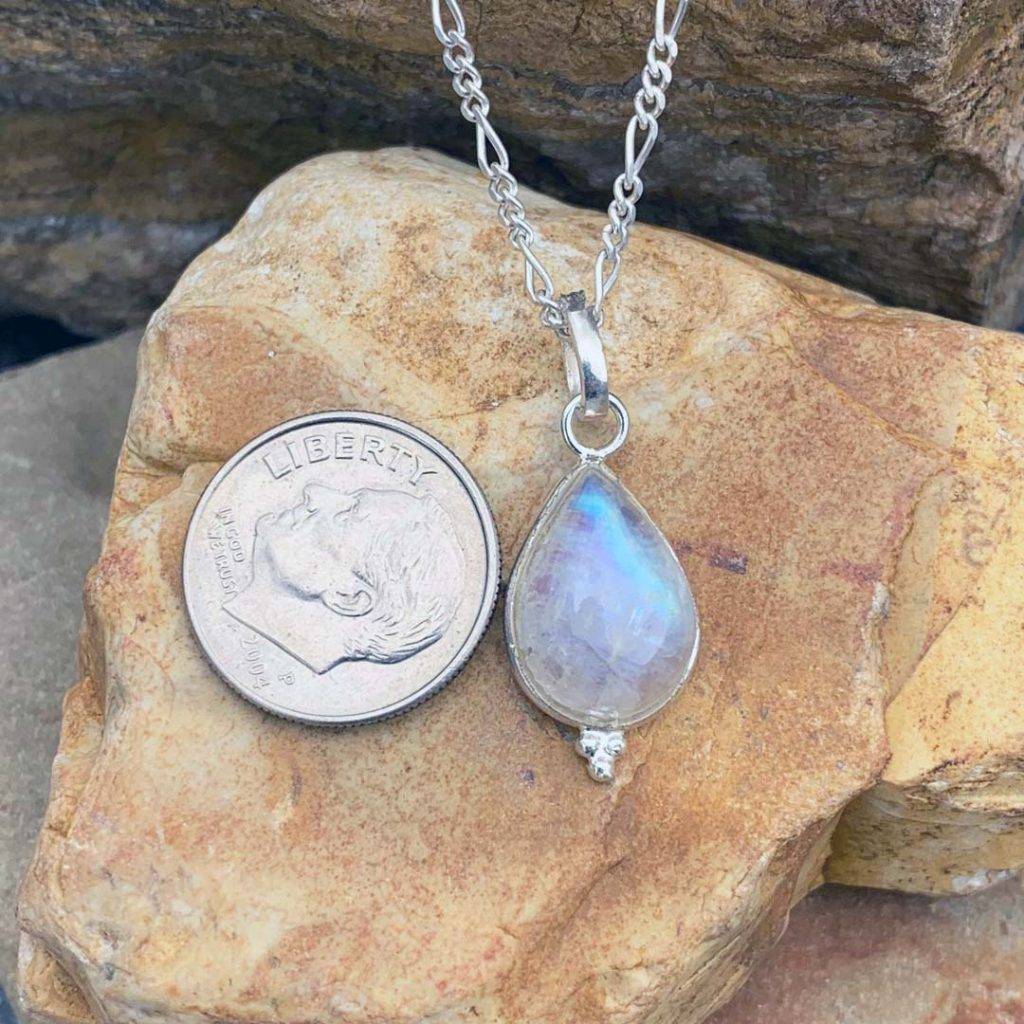 Rainbow Moonstone Teardrop Pendant Gle Good Living Essentials