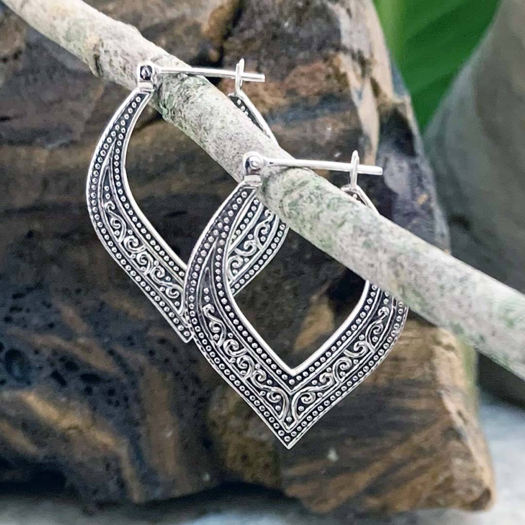 Elegant Sterling Hoop Earrings GLE Good Living Essentials