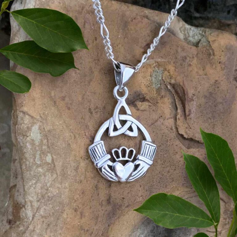 Celtic Claddagh Sterling Pendant Gle Good Living Essentials