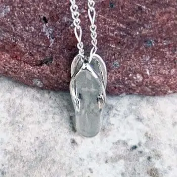 Sterling Flip Flop Pendant
