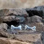 Sterling Doggie Bone Earrings