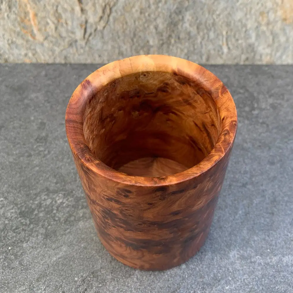 Moroccan Thuya-Wood Pen Holder - Image 3