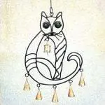 Iron Cat Wind Chime