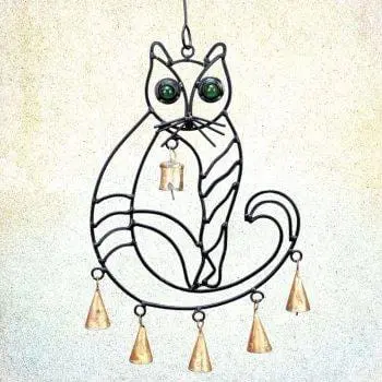 Iron Cat Wind Chime