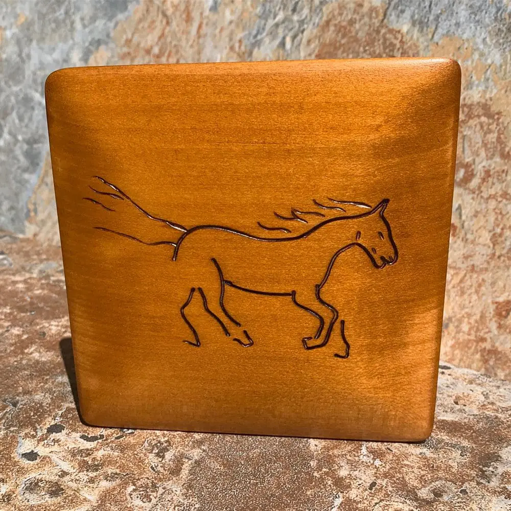 Handcrafted Galloping Horse Box - Image 2