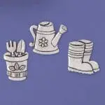 Cute Pewter Gardening Magnets