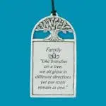 an image of a Family Tree Pewter Wall Plaque