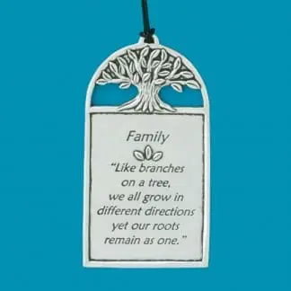 an image of a Family Tree Pewter Wall Plaque