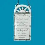 Pewter Serenity Prayer Wall Plaque