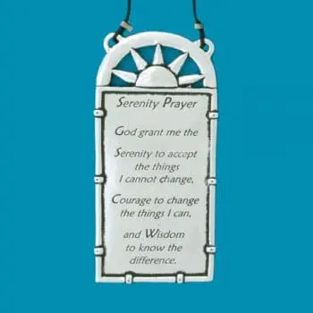 Pewter Serenity Prayer Wall Plaque