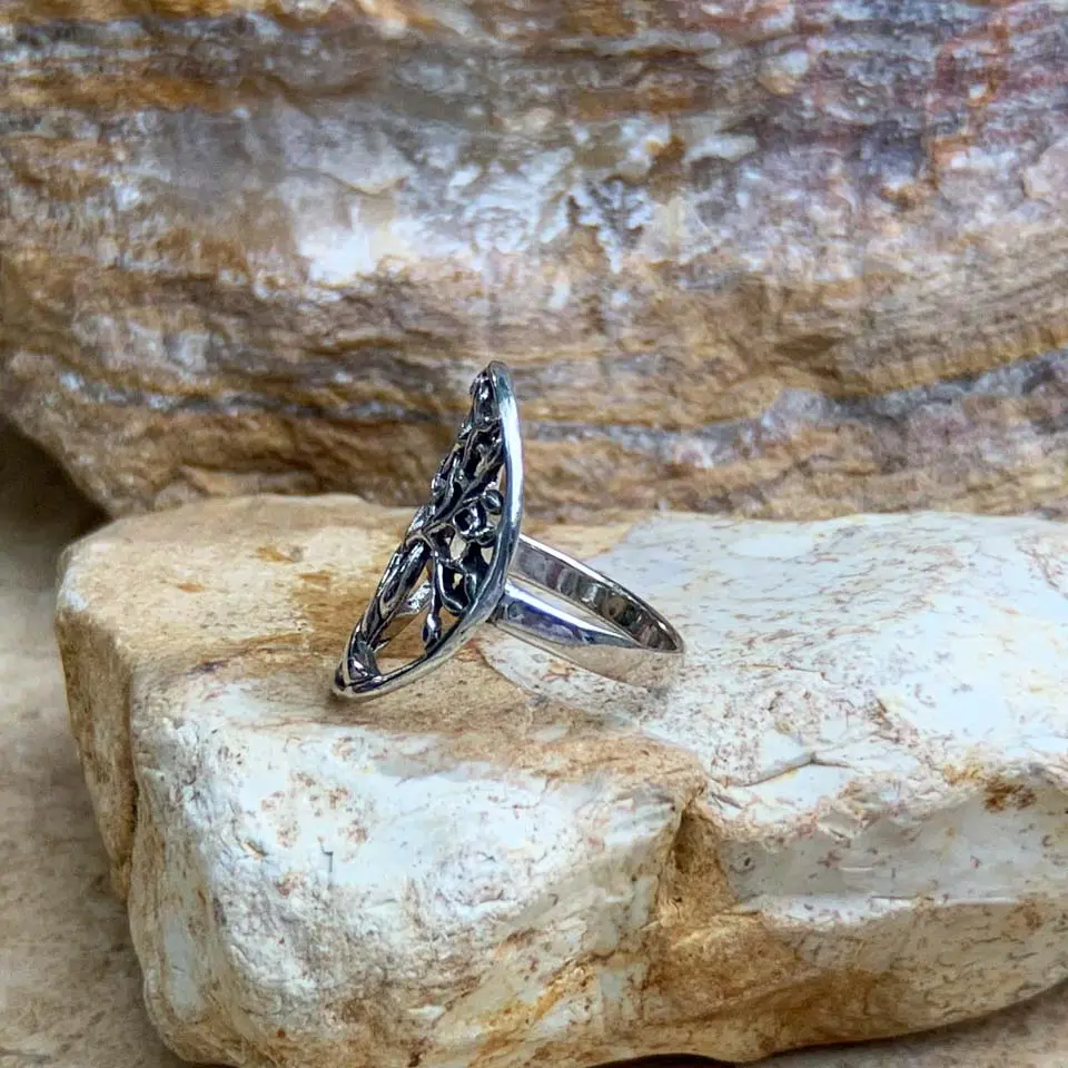 Sterling Silver Tree of Life Ring - Image 2