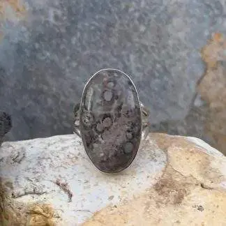 Jasper Leopard Skin Ring