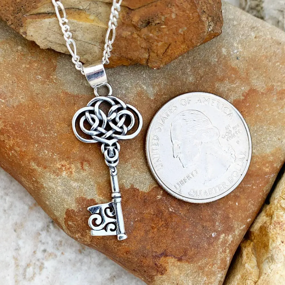 Sterling Celtic Key Pendant
