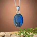 an image of a Labradorite Sterling Oval Pendant