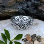 an image of a Celtic Triskelion Sterling Ring for Men