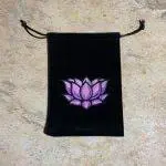 Drawstring Pouch Lotus Design
