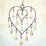 Outdoor Heart Wind Chime