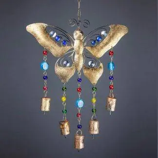 Colorful Butterfly Wind Chime