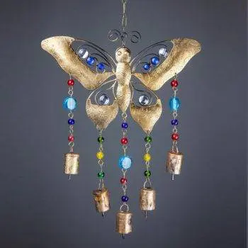 Colorful Butterfly Wind Chime