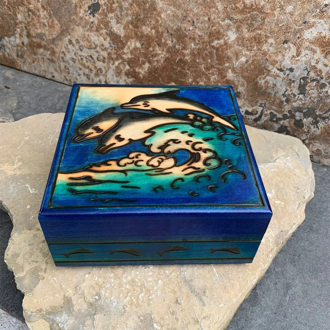Dancing Dolphins Keepsake Box