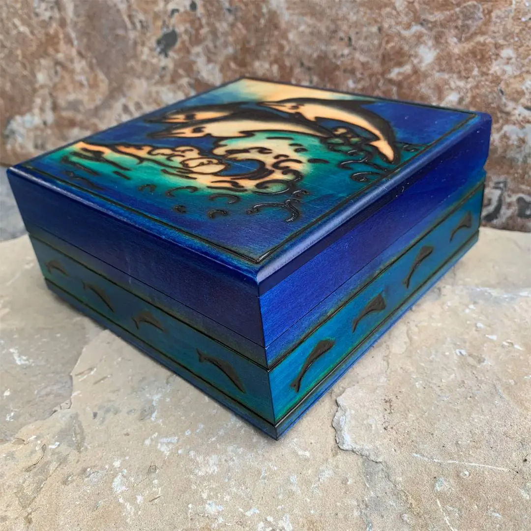 Dancing Dolphins Keepsake Box