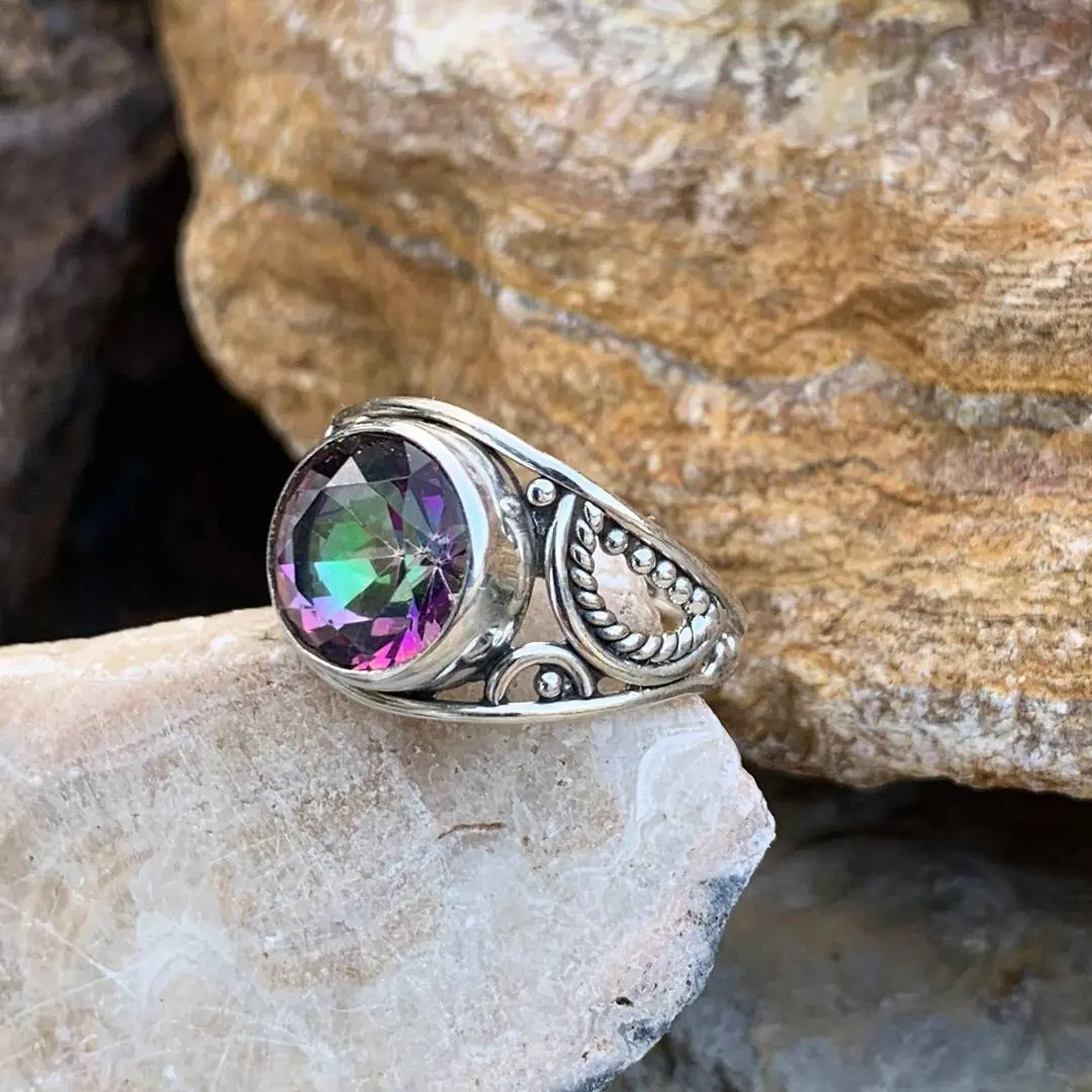 Sparkling Mystic Topaz Ring