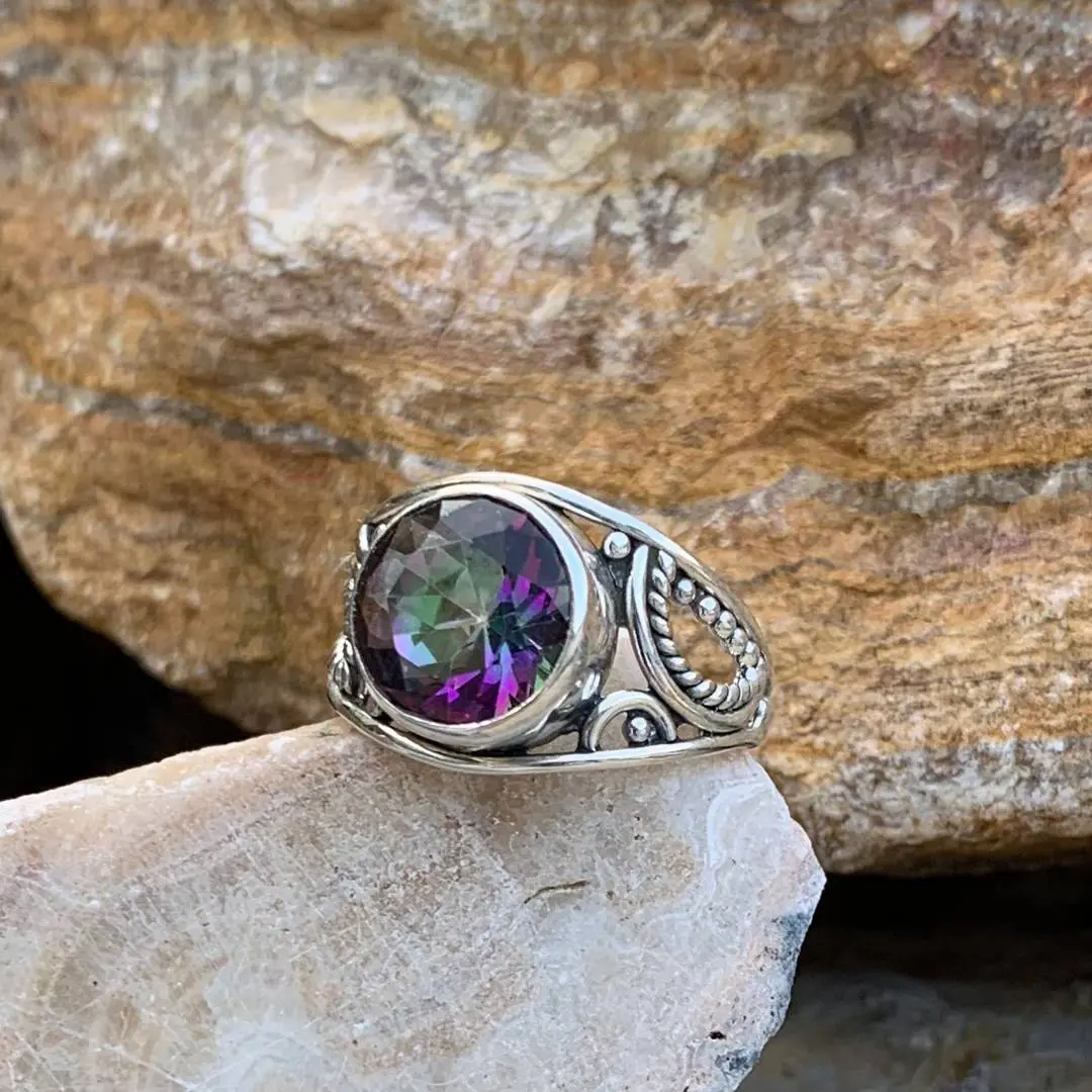 Sparkling Mystic Topaz Ring