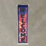 Welcome Sun & Swirls Banner