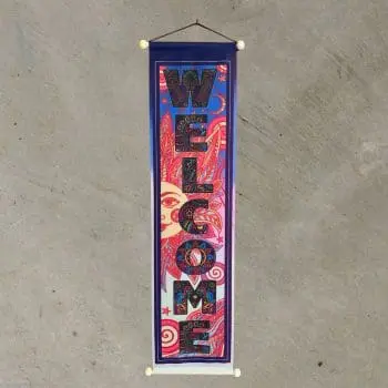 Welcome Sun & Swirls Banner