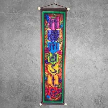 Chakra Namaste Colorful Banner