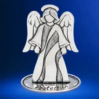 Pewter Angel of Protection
