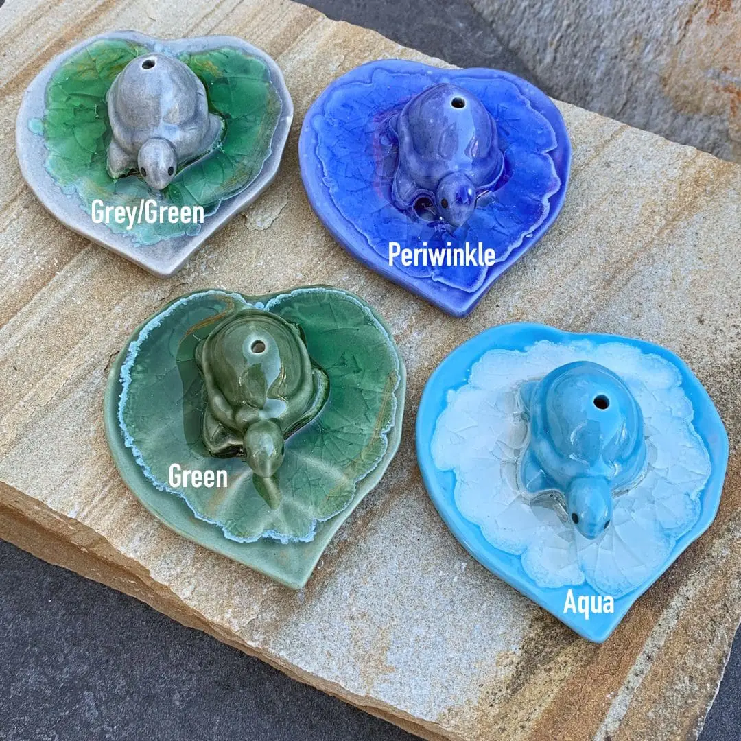 Ceramic Turtle Incense Burner - Image 2