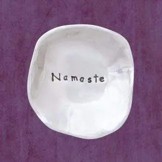 Namaste Pewter Charm Bowl