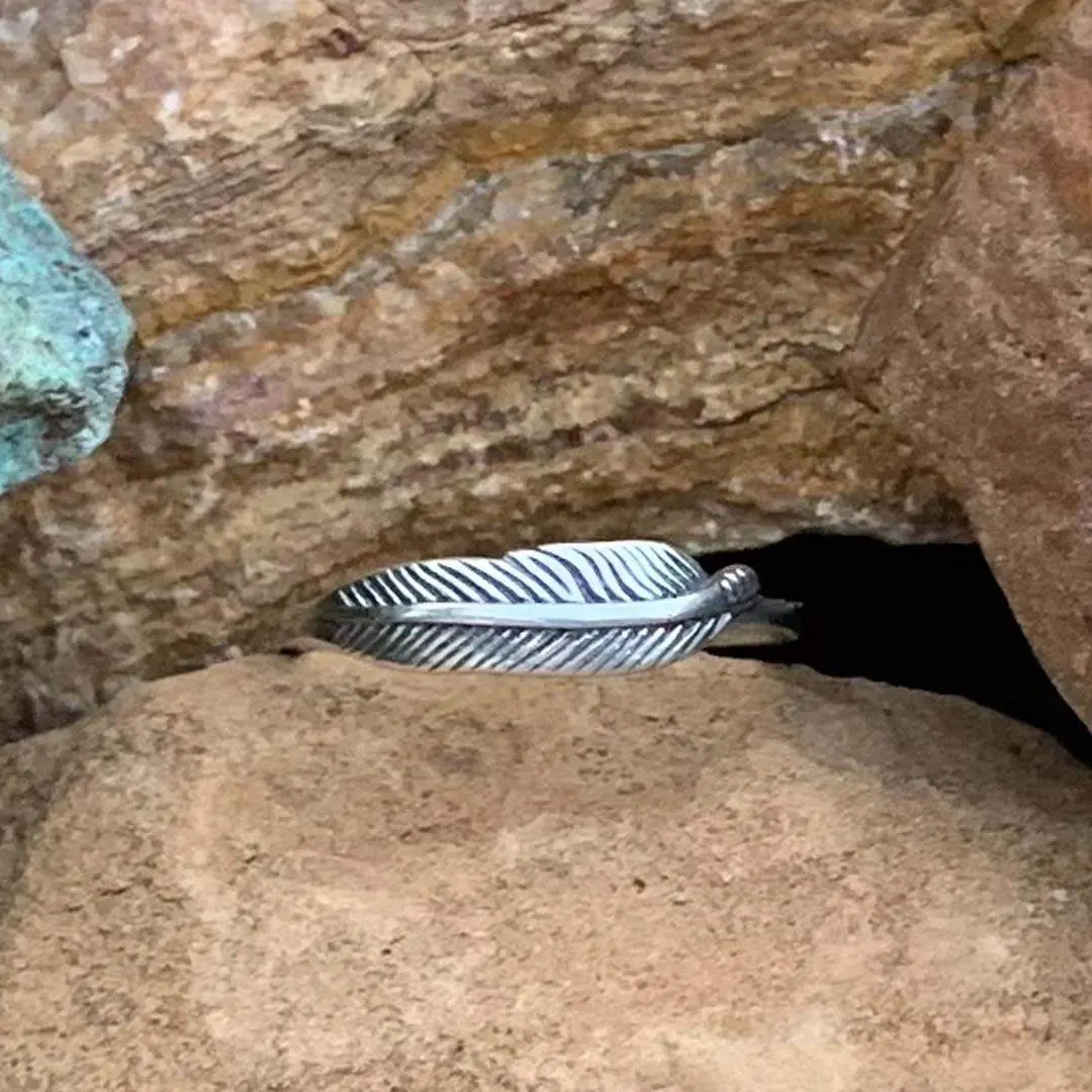 Sterling Silver Feather Ring