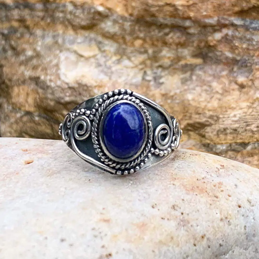 Lapis Sterling Silver Ring