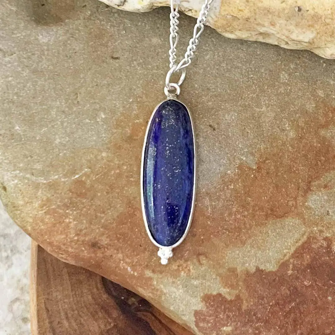 Modern Lapis Lazuli Pendant