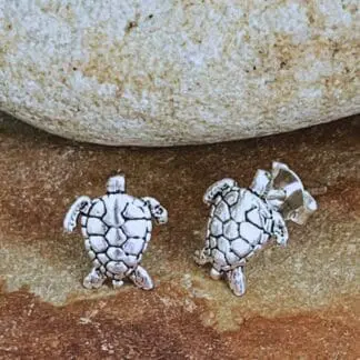 Sterling Sea Turtle Studs
