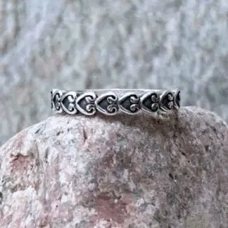 Sterling Endless Heart Ring