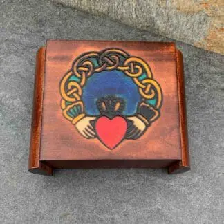 Claddagh Box With Blue Center