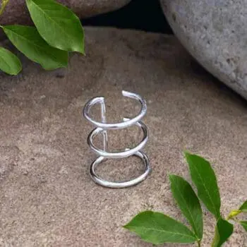 an image of a Three-Wire Sterling Silver Ear Cuff