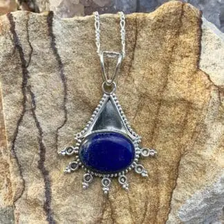 an image of a Lapis-Lazuli & Sterling Silver Pendant