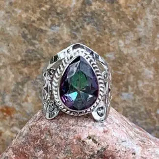 Mystic Topaz & Sterling Ring