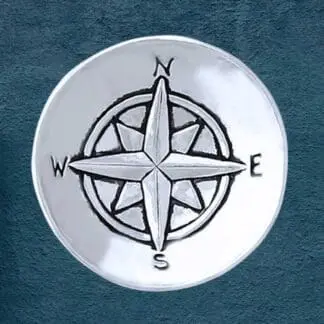 an image of a Pewter Compass Charm Bowl
