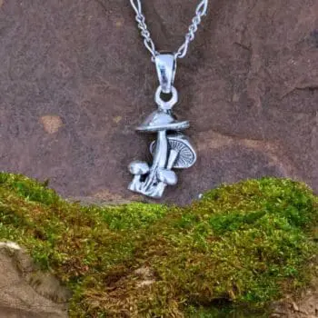 an image of a Sterling Silver Mushroom Cluster Pendant