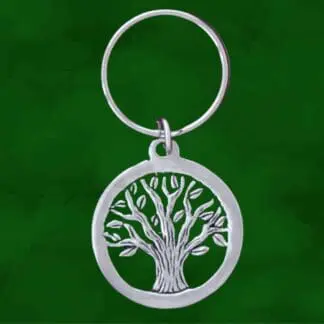 Tree of Life Pewter Keychain