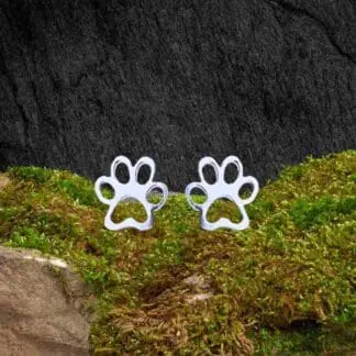 Sterling Animal Paw Earrings
