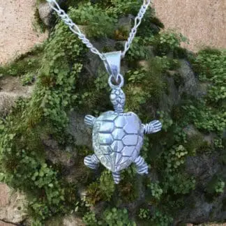 Sterling Baby Turtle Pendant