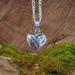 an image of a petite Sterling Silver Celtic Heart Pendant