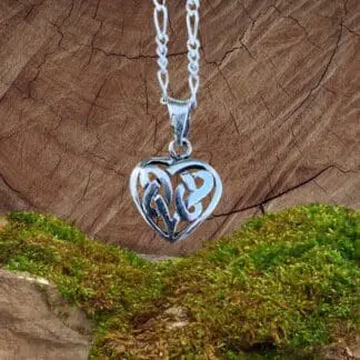 an image of a petite Sterling Silver Celtic Heart Pendant